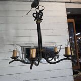 Lustre en fer forgé façon corde