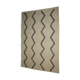 Handmade beige wool carpet 190x125cm