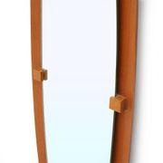 Miroir avec cadre en contreplaqué courbé, années 1960