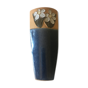 Vase en grés aux fleurs