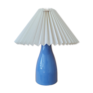 lampe upcyclée bleue