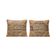 Set of 2 vintage embroidered cushion covers 59x68 cm