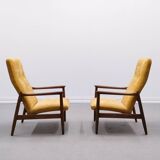 1965 Edmund Homa Chair, Model GFM-64 High Back in Yellow