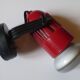 Red and black wall light Stilplast vintage Italian design 1970