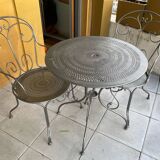 Salon de jardin fer forgé DUO