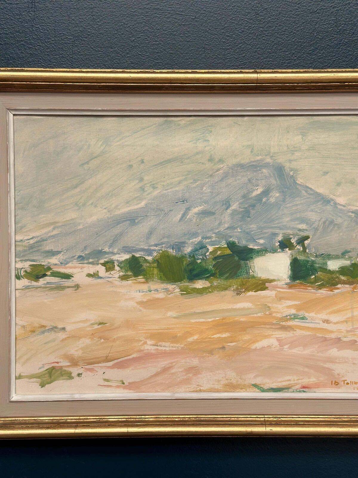 Original Swedish Oil on Canvas – “Coastal Landscape” by Ib Tollberg