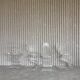 Ensemble rare de 4 chaises sculpturales en Lucite par Michel Dumas