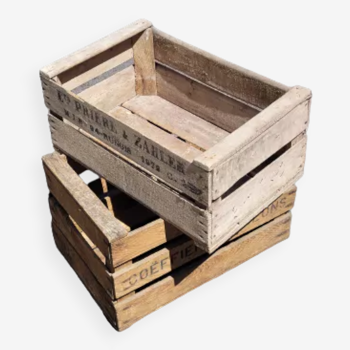 Antique wooden crates