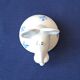 Salt cellar or porcelain salt shaker. Zoomorphic figurine of a mouse.