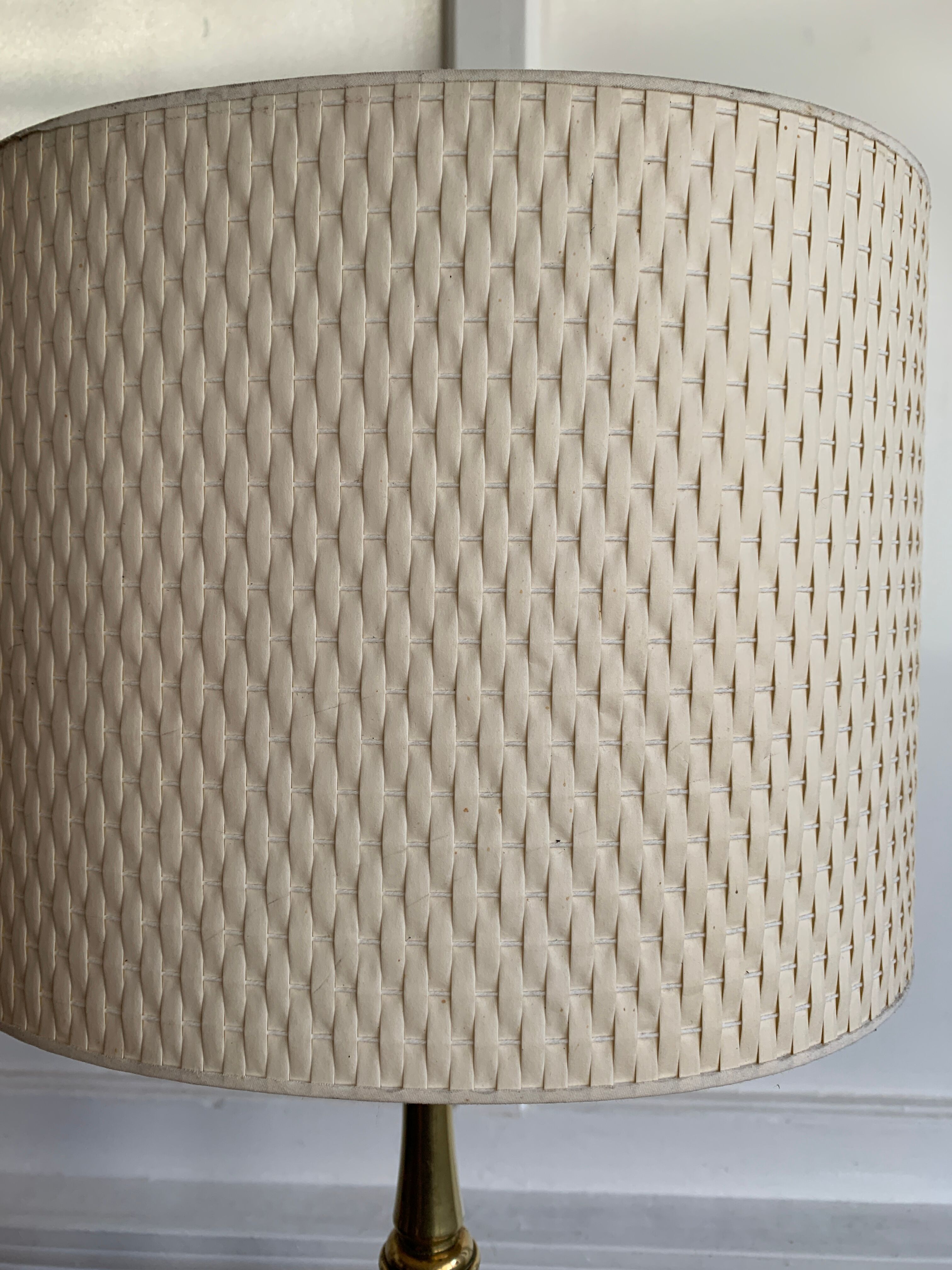 Vintage brass floor lamp