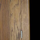 Rare: Parisian wardrobe, oak bonnetière from the 1950s