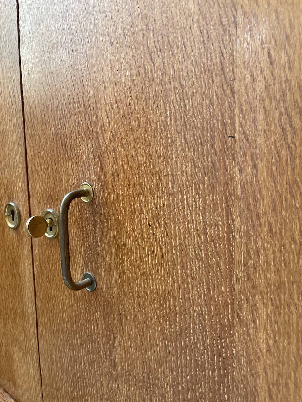 1960s oak storage unit