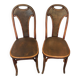 Paire de chaises bistrot Fischel années 1900