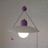 Suspension violette vintage / Lampe suspendue style Memphis Y2K