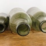 Set of 3 canning bottles in blown glass
