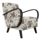 1950s Jindrich Halabala Restored Gobelin Armchair, Czechoslovakia
