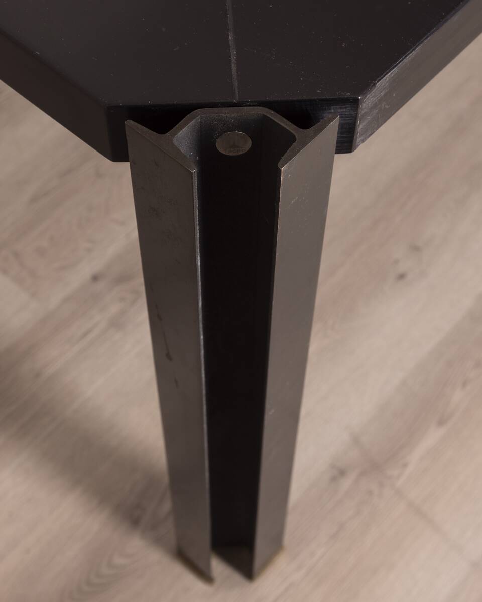 TABLE VINTAGE ANNÉES 70 MOD T210 DESIGN TECNO POUR OSVALDO BORSANI