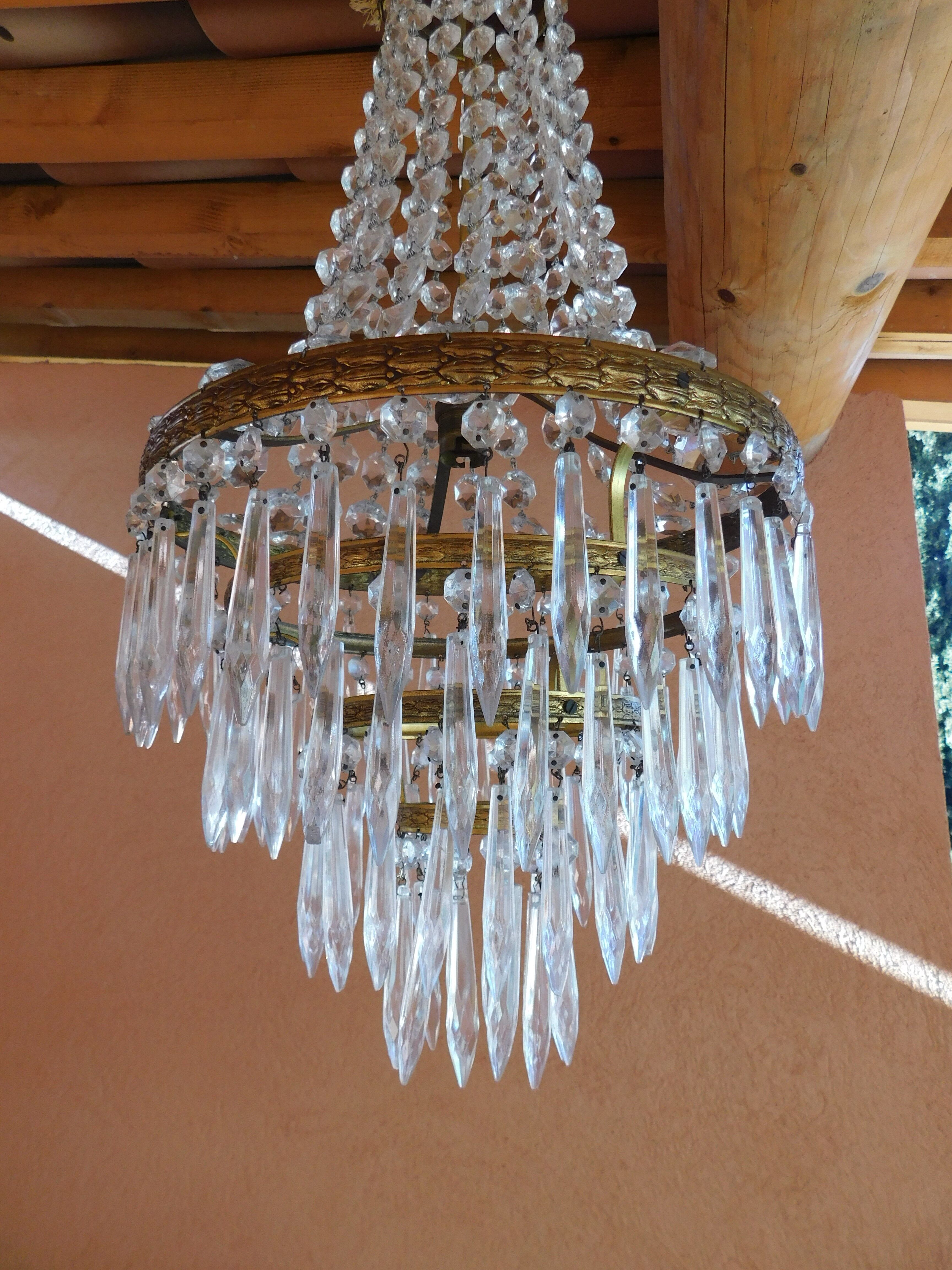 Hot air balloon chandelier pampilles ø 30 cm