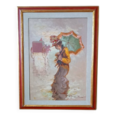 Parisian Scene by Pietro Pantino, oil on canvas, 20th century