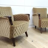 Set of 2 armchairs mid-century