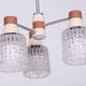 Mid-Century Chandelier in Chromed Steel and Glass from Drukov, Czech, 1970s