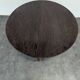 Round teak table with extension