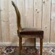 Set of 6 Louis XVI medallion chairs in wood and caning.