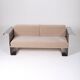 Aluminum and mohair sofa, 1970s