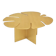 Monstera — Table basse sculpturale en laiton brossé par Veliento