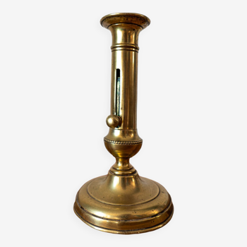 Brass push candle holder
