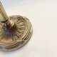 Metal and wood lamp base, 2M braided fabric cable.