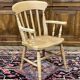 Fauteuil anglais en hêtre des années 1980