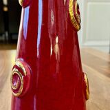Longwy Enamels Candlestick Lamp