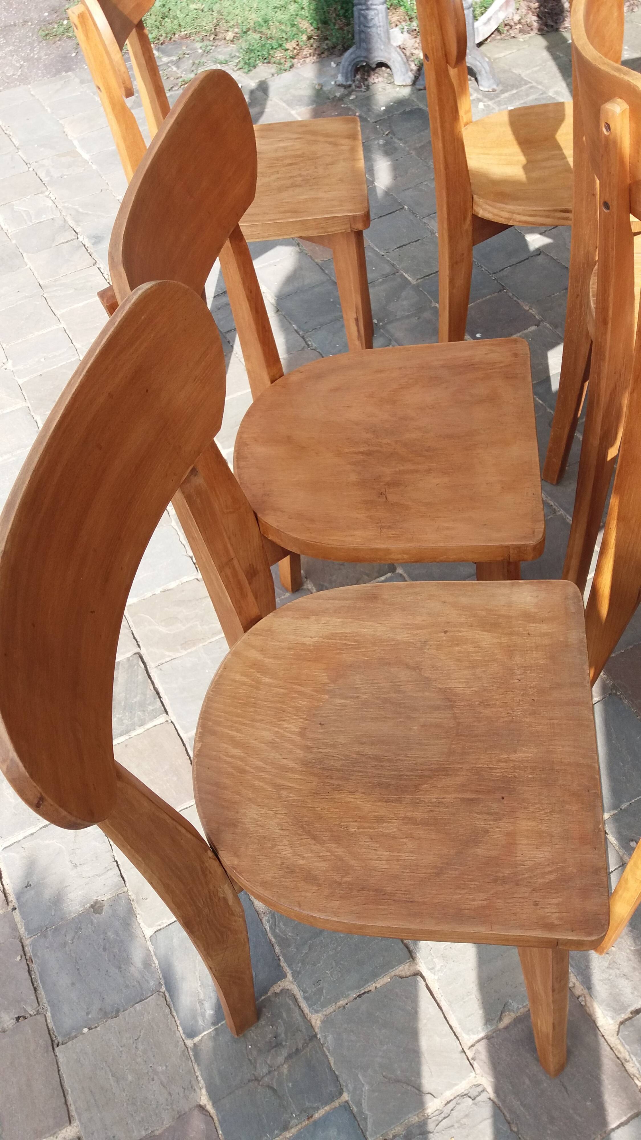 Set of 10 bistro chairs