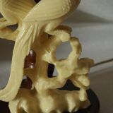 Vintage onyx birds bedside lamp