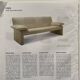 JP Audebert linear model 3-seater sofa in mocha leather