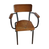 Schoolboy chair with armrests