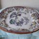 Plat en faience décor japonisant