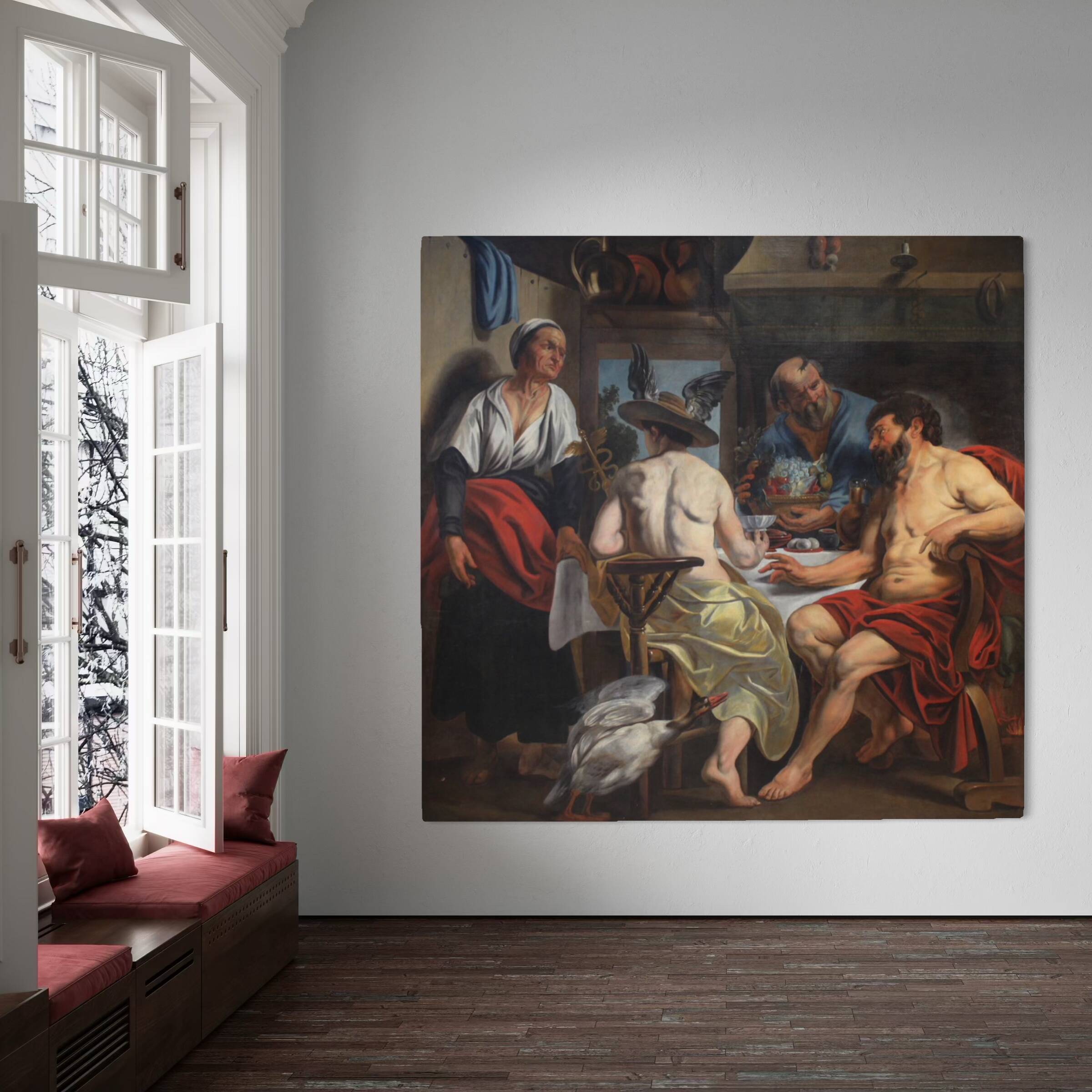 Great 18th-century mythological painting, Philemon and Baucis