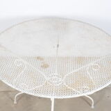 Table de jardin en fer forgé