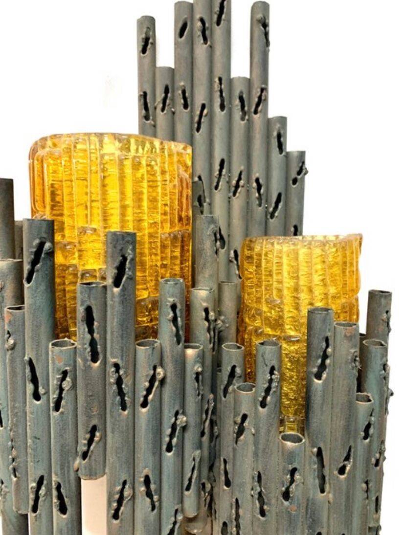 Lampes murales brutalistes Fantoni