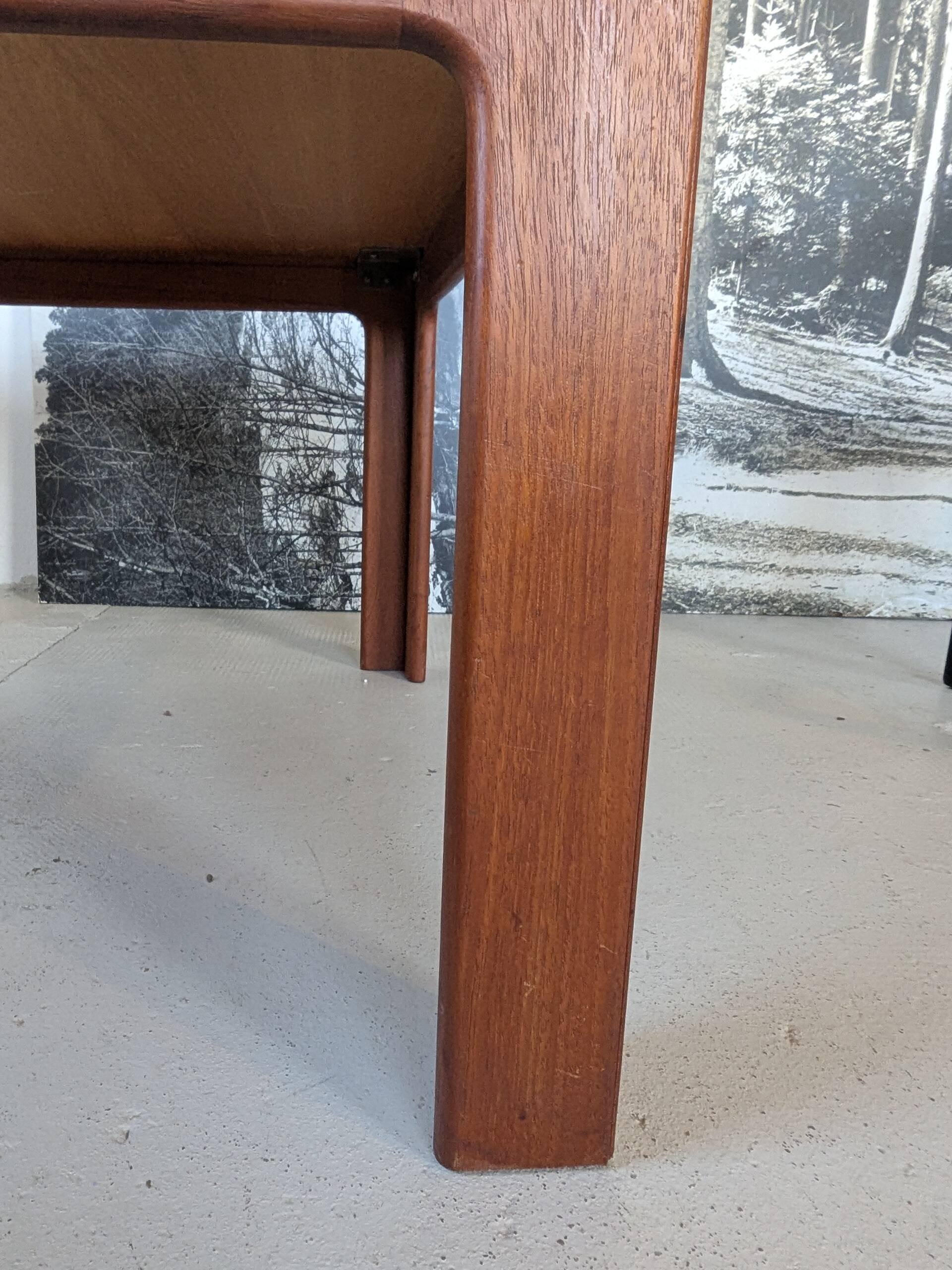 Square teak coffee table by Illum Wikkelso for N.Eilersen