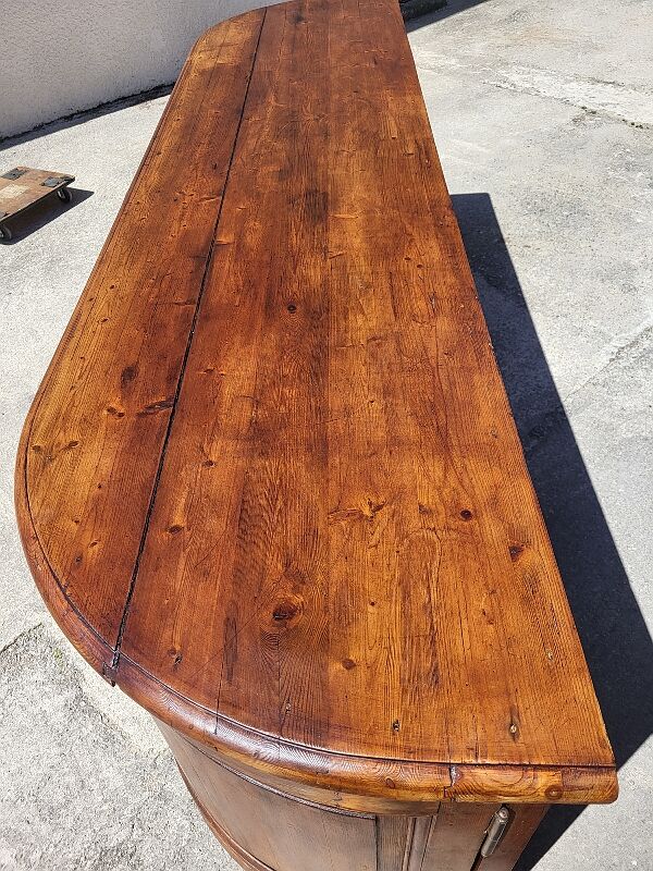 Row 4 doors 2 drawers in pitchpin xix th siecle