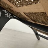 Paire de fauteuils par Olivier de Schrijver en Jacynthe d'eau