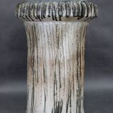 1970s Czechoslovak brutalist ceramic vase, large textured mid-century pottery