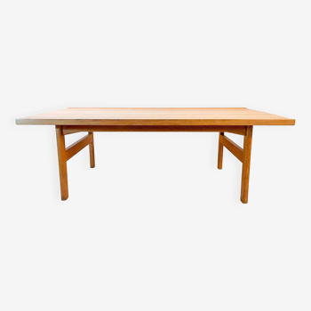 Solid oak coffee table by kindt-larsen for ab seffle mobelfabrik