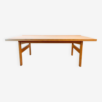 Table basse en chene massif par kindt-larsen pour ab seffle mobelfabrik