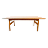 Solid oak coffee table by kindt-larsen for ab seffle mobelfabrik
