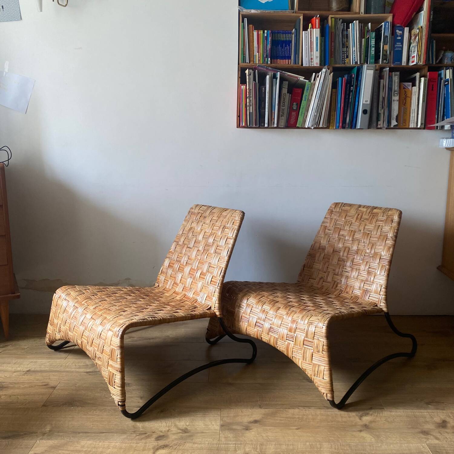 Maso armchairs, Maria Vinka woven rattan armchairs for Ikea
