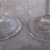 Set of 10 crystal walking glasses, eighteenth period, very beautiful condition.
